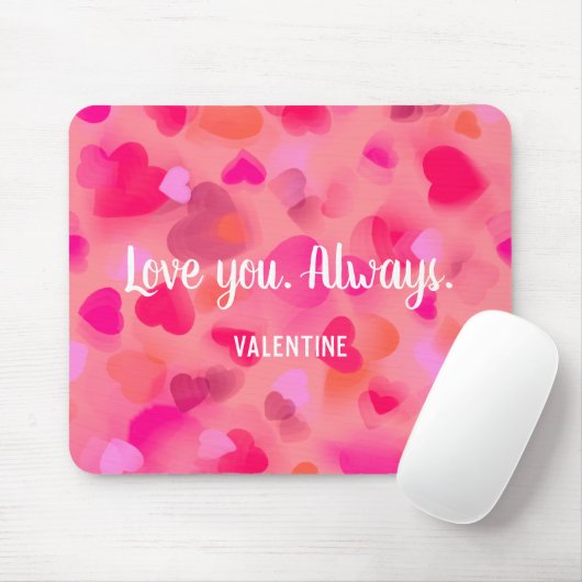 Valentine's Day Gift: Personal heart mousepad Muismat (Met muis)