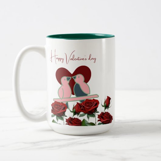Valentine's Day Gift Tweekleurige Koffiemok (Links)