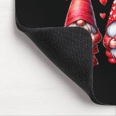 Valentines Day Gnomes Cute Red Hearts Love Gnome W Muismat (Hoek)