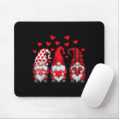 Valentines Day Gnomes Cute Red Hearts Love Gnome W Muismat (Met muis)