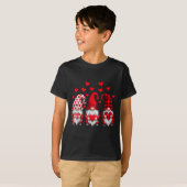 Valentines Day Gnomes Cute Red Hearts Love Gnome W T-shirt (Voorkant volledig)