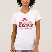 Valentine's Day Gnomes Design T-shirt (Voorkant)