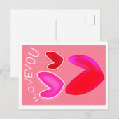 Valentines Day greeting card Briefkaart (Voorkant / Achterkant)
