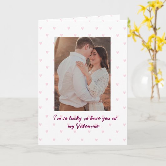 Valentine's Day Greetings Card  Kaart (Gele Bloem)