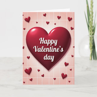 Valentines Day Grid Card Kaart
