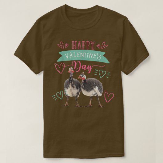 Valentine's Day Guinea Hen Gift for Women T-Shirt (Design voorkant)