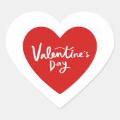 Valentine's Day Hart Sticker (Voorkant)