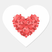 Valentine's Day Hart Sticker (Voorkant)