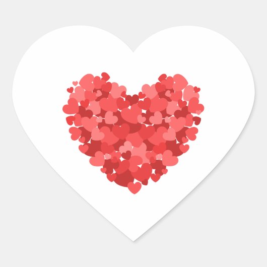 Valentine's Day Hart Sticker (Voorkant)