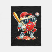 Valentines Day Heart Baseball Drip Ice Cream Boys  Fleece Deken (Voorkant)