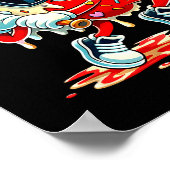 Valentines Day Heart Baseball Drip Ice Cream Boys Poster (Hoek)