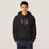 Valentine's Day Heart Candy  Matching Couples Love Hoodie (Voorkant volledig)