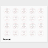 Valentine's Day Heart Candy XOXO Ronde Sticker (Vel)