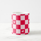 Valentine's Day Heart Checkered Mom Mug Koffiemok (Center)