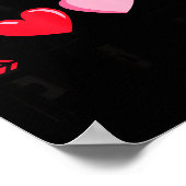 Valentines Day Heart Family Gamer Gaming New Paren Poster (Hoek)