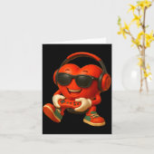 Valentines Day Heart Gamer Video Gaming Boys Men K Kaart (Gele Bloem)