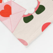 Valentines Day Heart Gnome Lover Fleece Deken (Hoek)