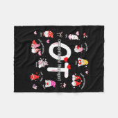 Valentines Day Heart Occupational Therast Ot Thera Fleece Deken (Voorkant (Horizontaal))