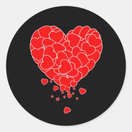 Valentine's Day - Heart Of Hearts Ronde Sticker