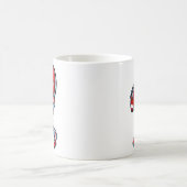 Valentines Day Heart Quarterback Football Srts Koffiemok (Center)