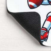 Valentines Day Heart Quarterback Football Srts  Muismat (Hoek)