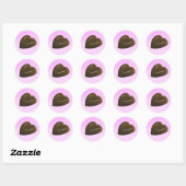 Valentines Day Heart Ronde Sticker (Vel)
