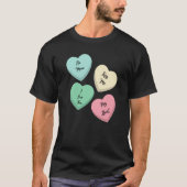 Valentine's Day Heart Sayings T-shirt (Voorkant)