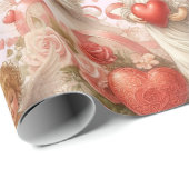 Valentines Day Hearts and Amge;s Holiday Cadeaupapier (Rol Hoek)