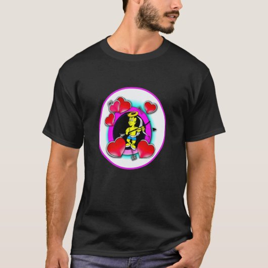Valentine's Day hearts cupid 2 T-shirt (Voorkant)