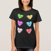 Valentines Day Hearts Drinking Liquor Lovers Anti T-shirt (Voorkant)