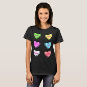 Valentines Day Hearts Drinking Liquor Lovers Anti  T-shirt (Voorkant volledig)