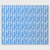 Valentine's Day hearts on striped background  Cadeaupapier (Vlak)