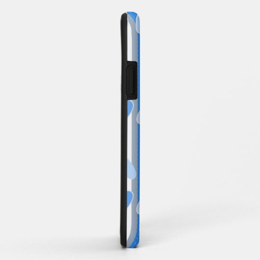 Valentine's Day hearts on striped background  Case-Mate iPhone Case (Achterkant/rechts)