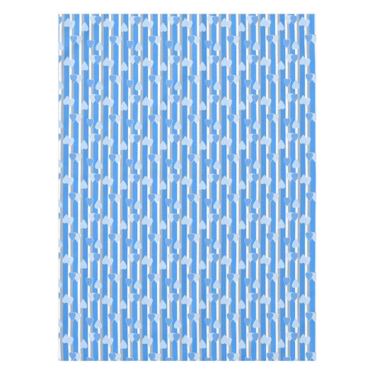 Valentine's Day hearts on striped background  Tafelkleed (Voorkant)