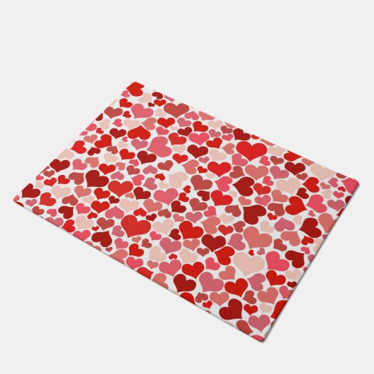 Valentine's Day Hearts Pattern Deurmat (Schuin)