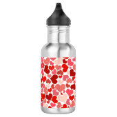 Valentine's Day Hearts Pattern Waterfles (Rechts)