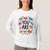 Valentines Day Hearts Women's T-shirt (Voorkant)