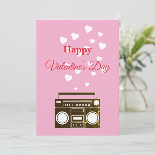 Valentine's day holiday kaart (Staand voorkant)