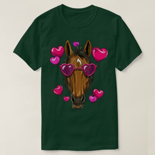 Valentines Day Horse  Funny Horse Lover Gift  T-shirt (Design voorkant)