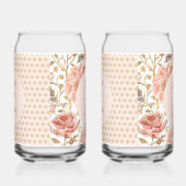 Valentine's Day, Hug and Kisses,Flowers,Gold Pixel Blikvorm Glas (Links)