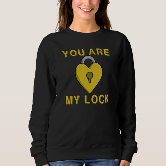 Valentine's Day I am Your Key You're My Lock Coupl Trui (Voorkant)