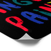 Valentines Day I Love To Finger Paint Matching Cou Poster (Hoek)