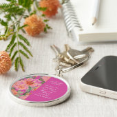 Valentines Day, I Love You So Much, Love Poem Key Sleutelhanger (Zijkant)