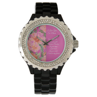 Valentines Day, I Love You So Much, Love Poem Watc Horloge