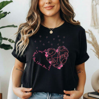 Valentine's Day "I Love You - Te Amo" Bi-lingual  T-shirt