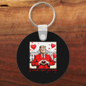 Valentine's Day I Wouldn't Dert You Baby Trump  Sleutelhanger (Voorkant)
