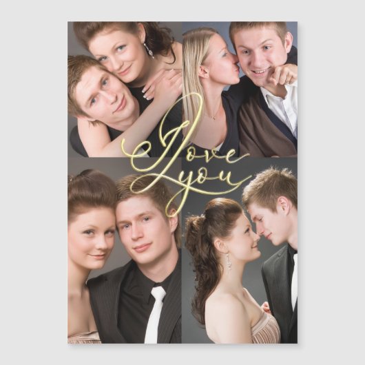 Valentine's Day Ik Hou van Jou Fotocollage (Voorkant)