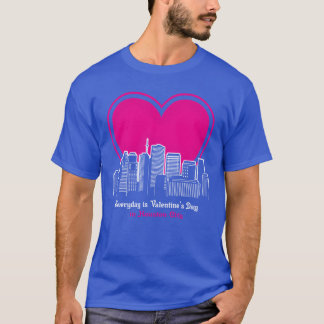 Valentines Day in Houston City gift T-shirt