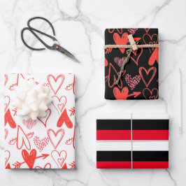Valentine's Day Inpakpapier Vel
