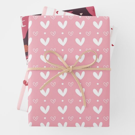 Valentine's Day Inpakpapier Vel (In situ)